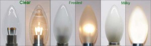 Clear_Frosted_Milky_LED_Candle bulb