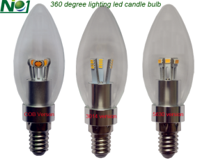LED Candle bulbs from No.1 lighting