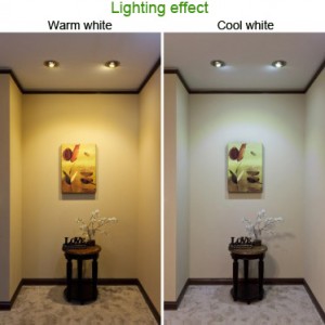 Lighting effect of LED spot light
