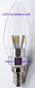 LED candelabra bulb
